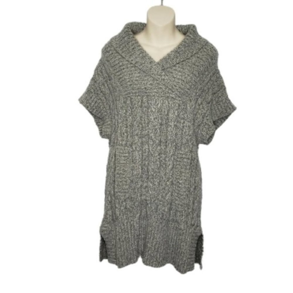 JUICY COUTURE grey knit pullover sweater small